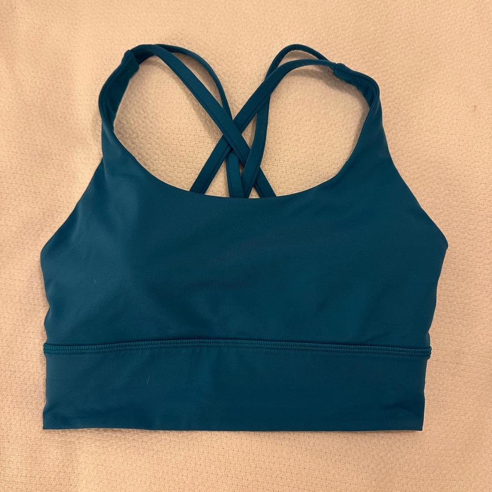 Lululemon Athletica Teal Cross-Back Sports Bra